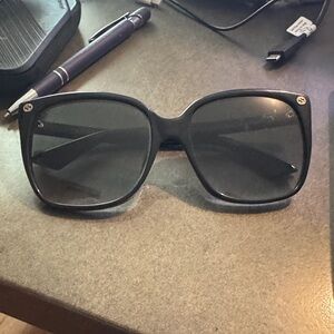 Gucci GG0022s 001 Black Sunglasses